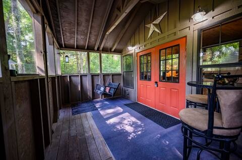 233 Porterfield Road Readyville, TN 37149 - Photo 15 of 32 a view of porch with wooden floor and furniture