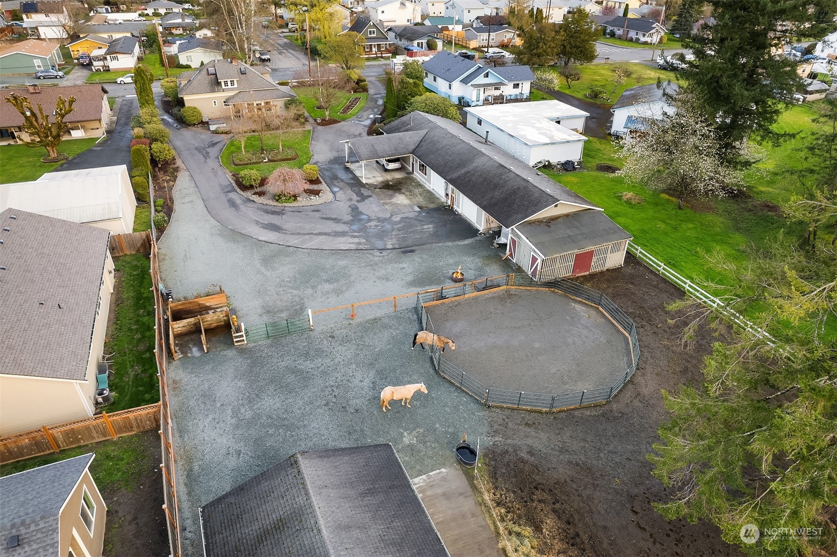 705 3rd Street Sultan, WA 98294 - Photo 22 of 26 an aerial view of a house with outdoor space and sitting space