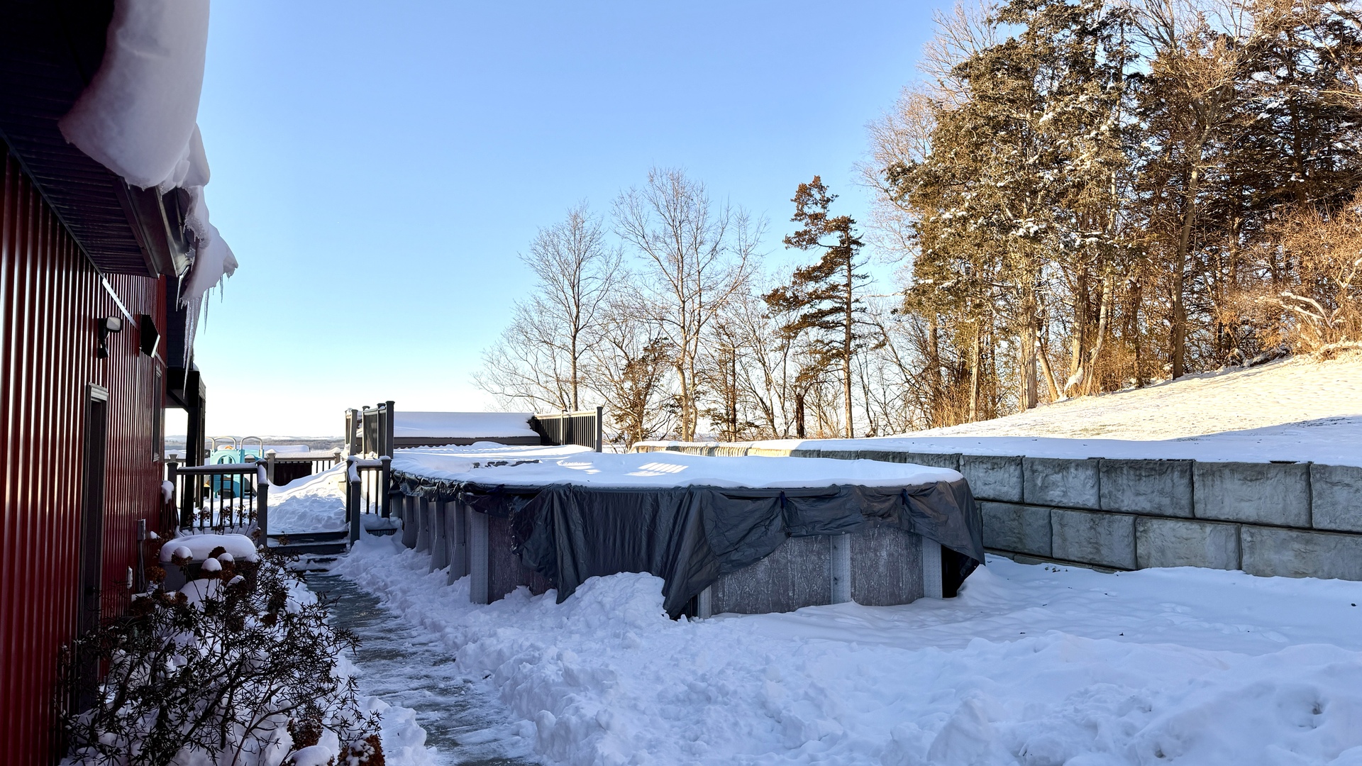 9120 Spring Valley Road Fulton, IL 61252 - Photo 11 of 59 a view of backyard with barbeque grill and outdoor seating
