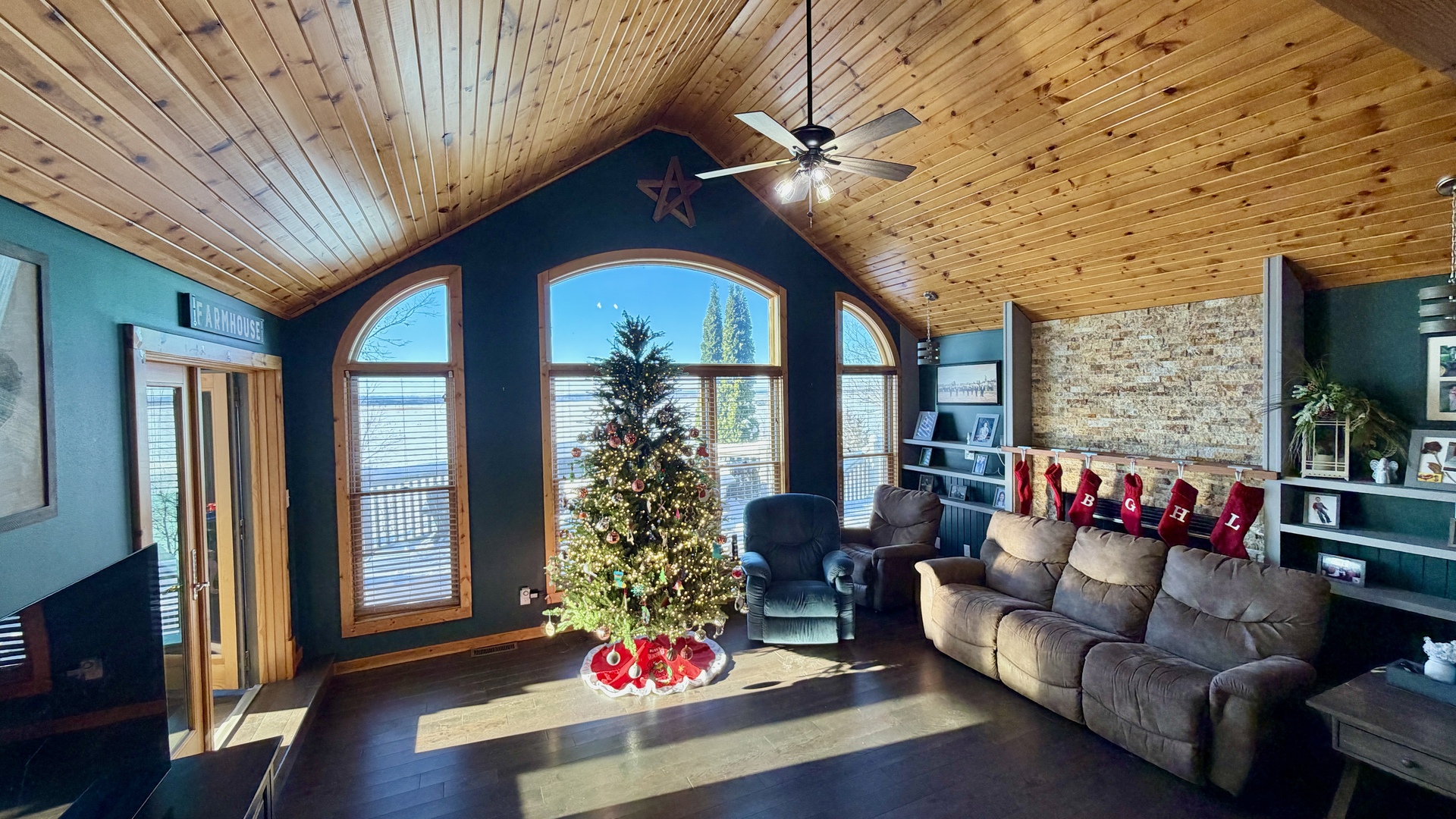 9120 Spring Valley Road Fulton, IL 61252 - Photo 16 of 59 a living room with furniture and a potted plant