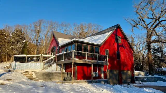a view of outdoor space covered with snow