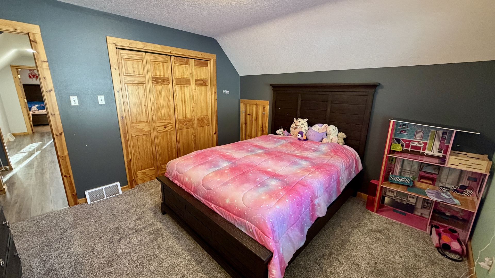 9120 Spring Valley Road Fulton, IL 61252 - Photo 35 of 59 a bed room with a bed and a closet