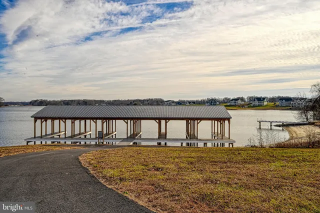 a view of a lake next to a lake