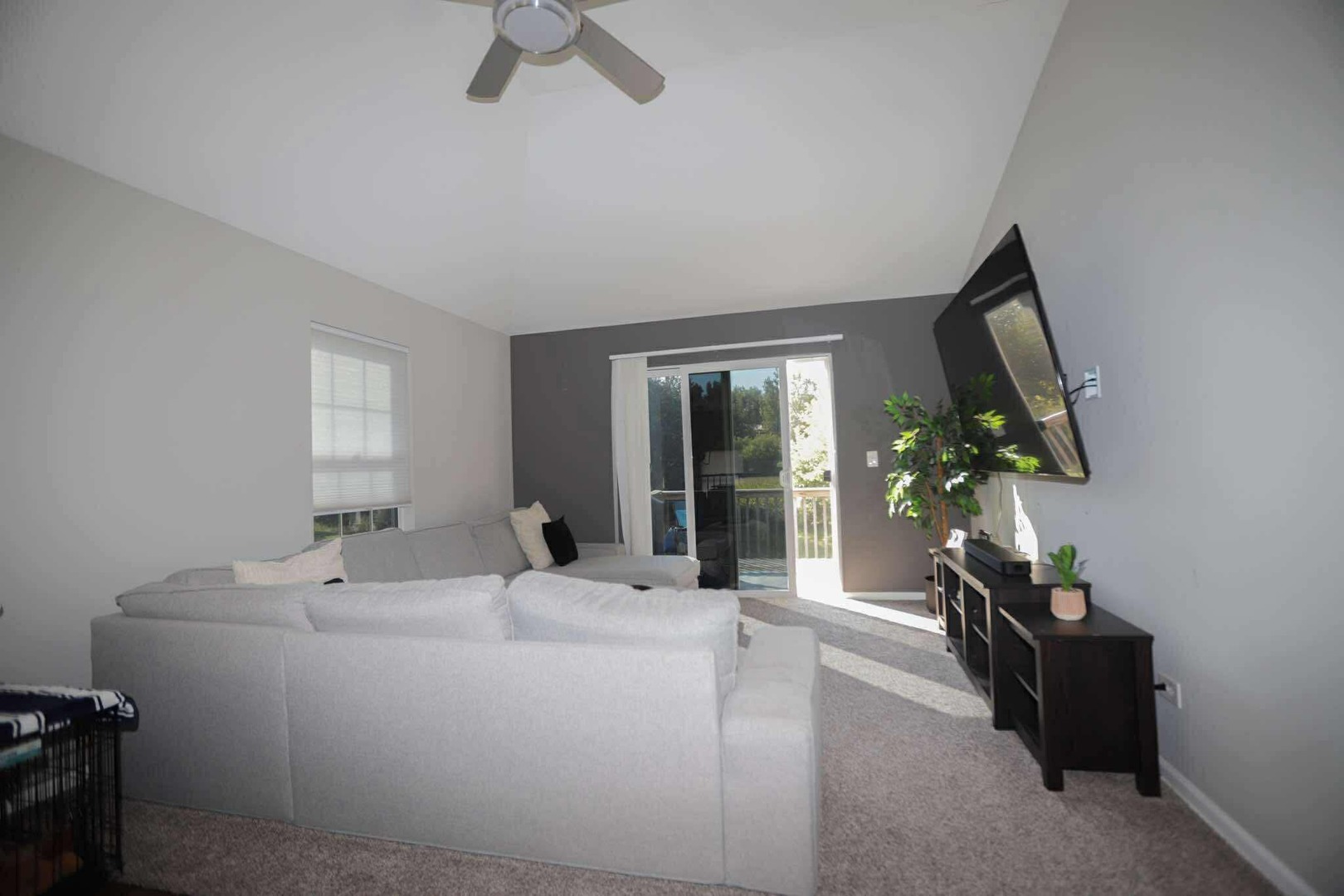 1117 Draper Road, Unit 1117 McHenry, IL 60050 - Photo 8 of 16 a dining room with furniture and a potted plant