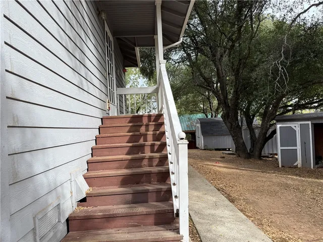 a view of outdoor space with wooden floor and outdoor space