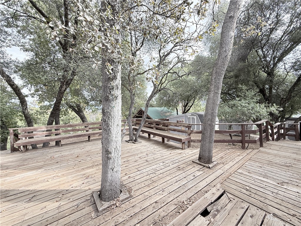 5264 Davis Road Midpines, CA 95345 - Photo 16 of 48 a view of outdoor space with wooden floor and outdoor space