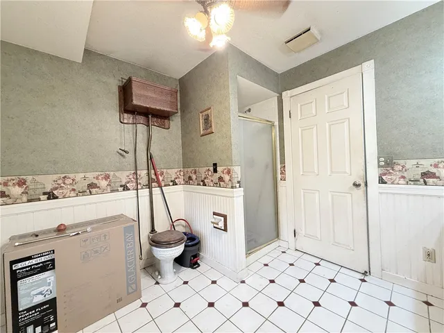 a view of outdoor with large trees