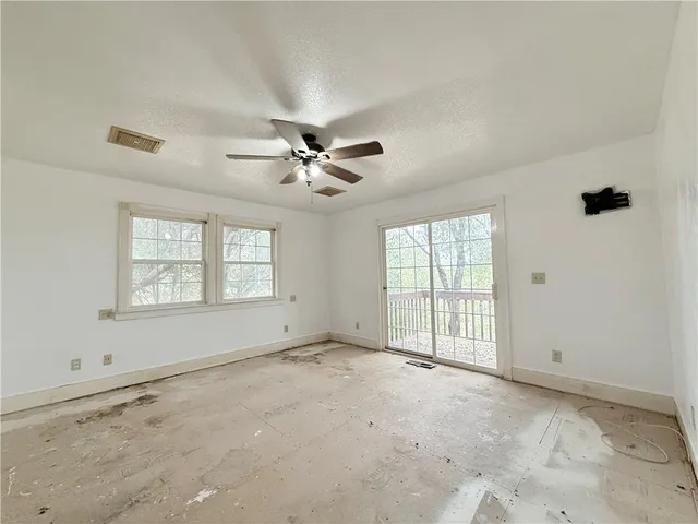 a view of a wooden bench