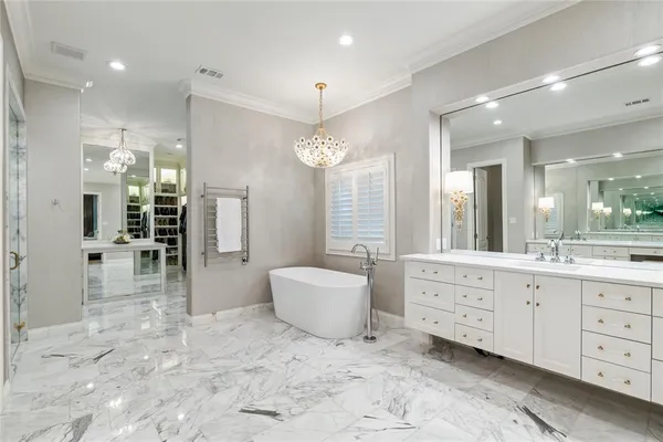 a view of kitchen with cabinets and wooden floor
