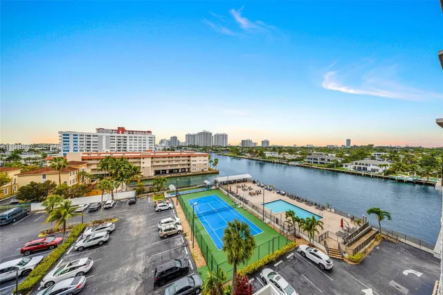 a view of a city from a terrace