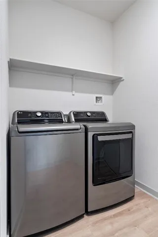 an empty room with closet