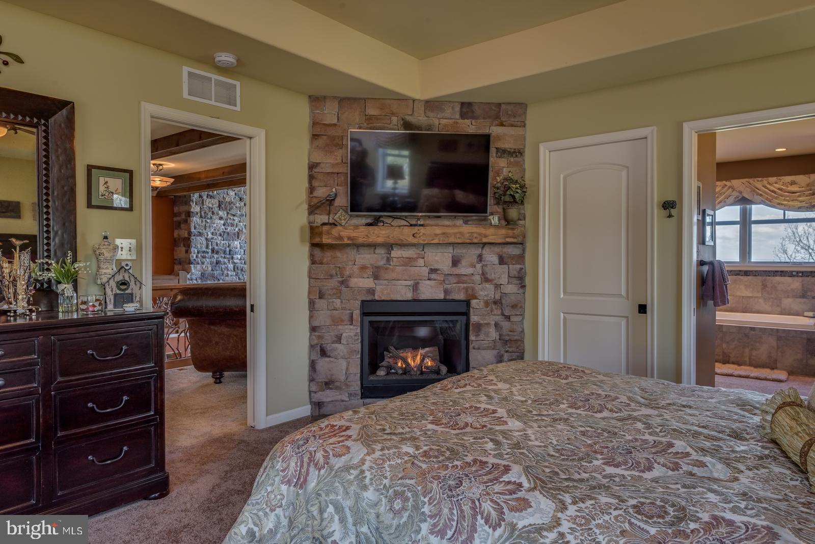 968 Scots Pne Lane Hazleton, PA 18202 - Photo 39 of 95 a living room with a fireplace and a television