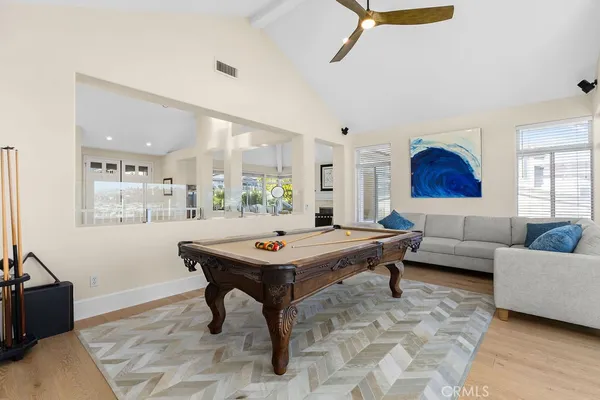 a view of a livingroom with furniture and window