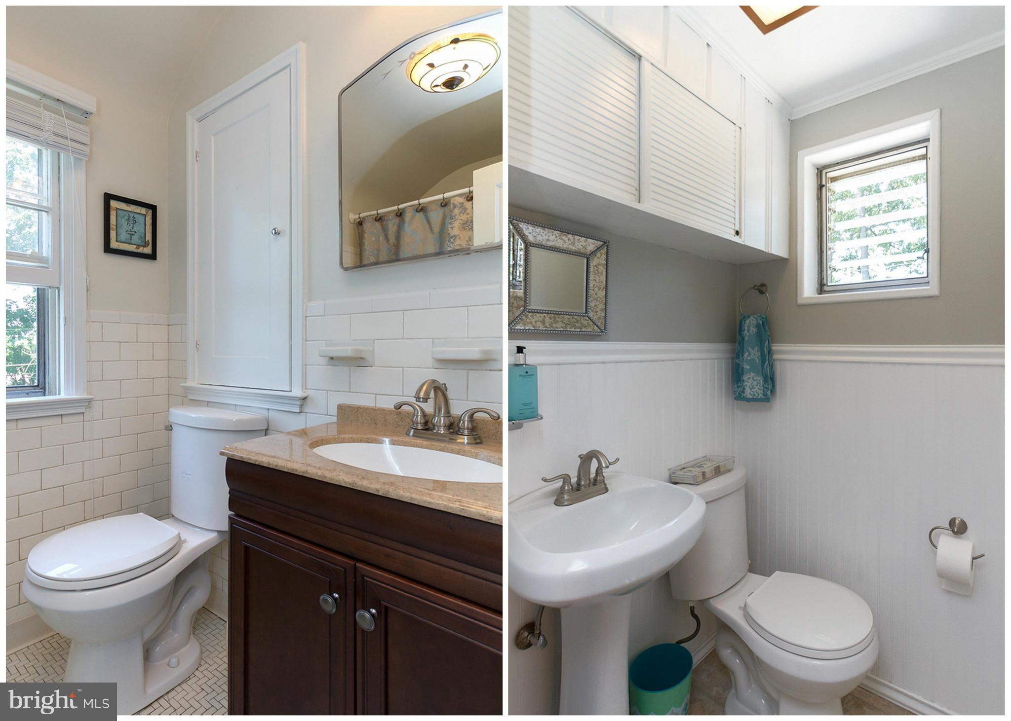 810 Olmstead Road Pikesville, MD 21208 - Photo 5 of 30 a bathroom with a sink toilet and mirror