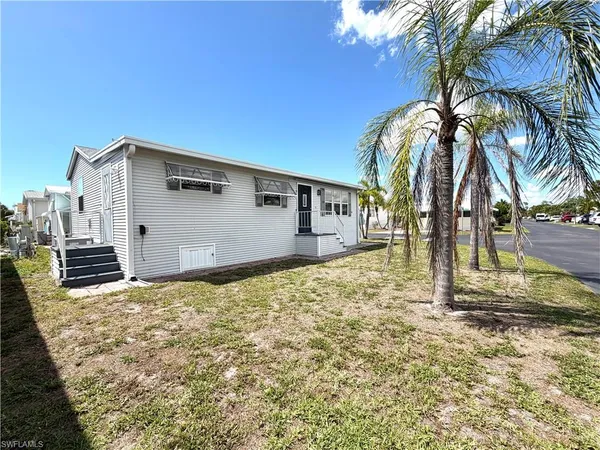 a backyard of a house
