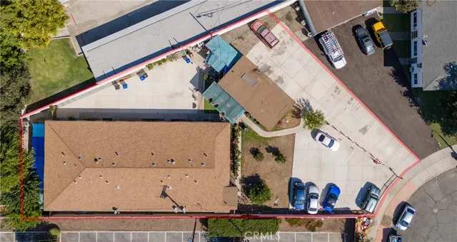 an aerial view of a city