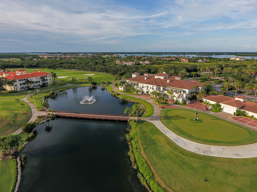 2139 Falls Circle Vero Beach, FL 32967 - Photo 16 of 17 an aerial view of a house with a swimming pool
