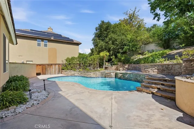 a view of a outdoor space with a patio