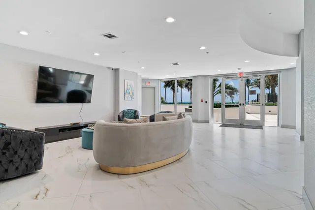 a view of a city with tall buildings