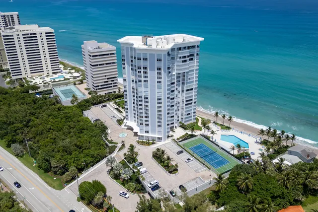 a view of a city with tall buildings