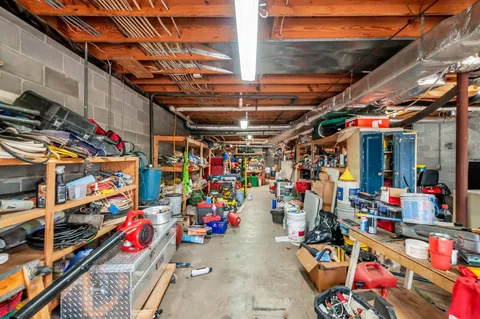 a view of storage in a room