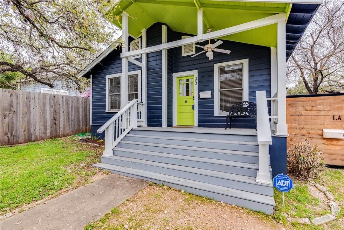 Traditional Bungalow Curb Appeal for this 78704 Home.  With all the activities in the area, enjoy this wonderful neighborhood from the comfort of your front porch.