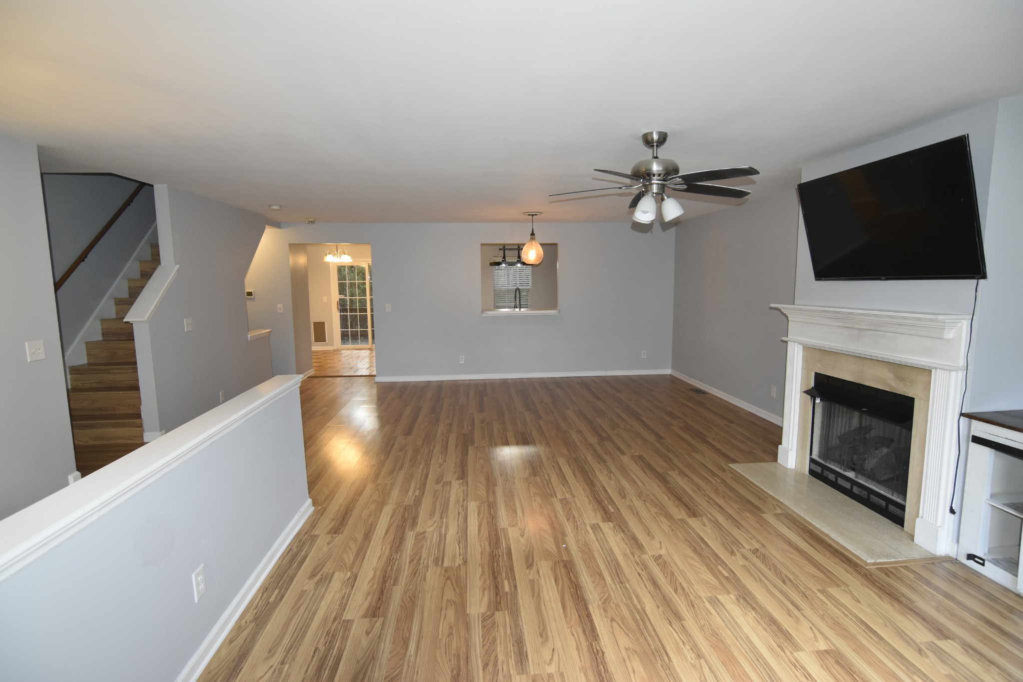 515 Huntington Ridge Drive Nashville, TN 37211 - Photo 10 of 42 a view of a livingroom with an empty space and a fireplace