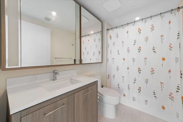 a balcony with hardwood view