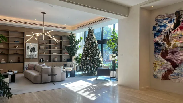 a view of a street in a building