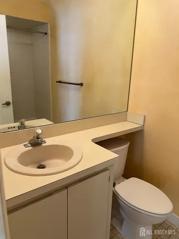 a bathroom with a sink and a toilet