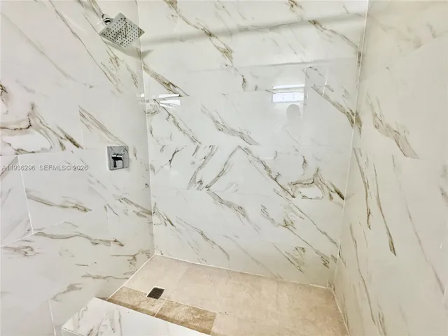 a bathroom with shower