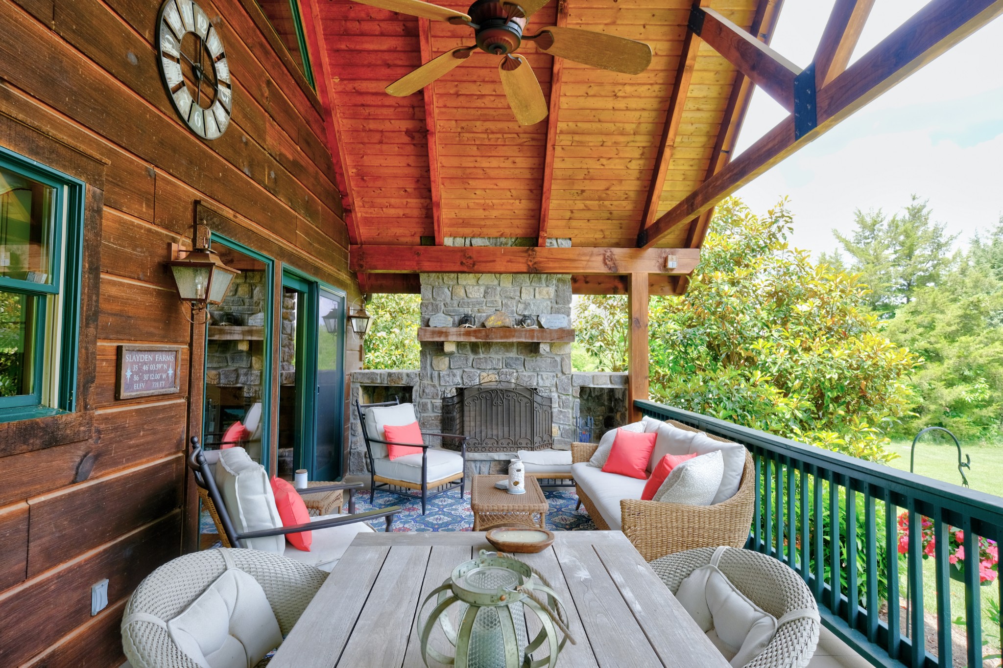 3210 Thompson Road Murfreesboro, TN 37128 - Photo 34 of 42 Third stone fireplace on the backporch off kitchen. Perfect for those cooler nights!