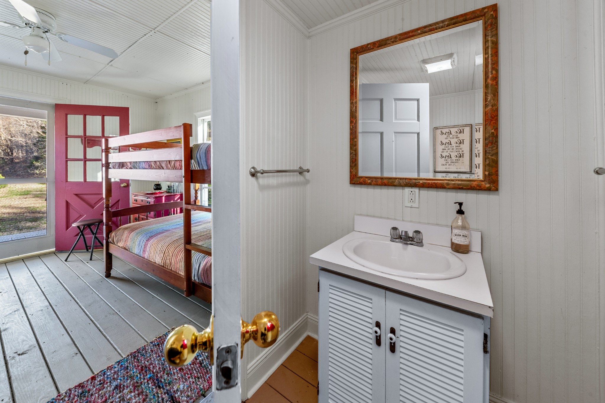 3580 Blue Creek Road Lynnville, TN 38472 - Photo 78 of 90 a en suite bathroom with a sink and a mirror