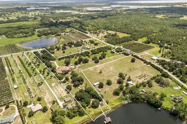 a view of a lake with a mountain