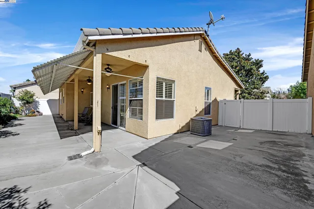 a view of a house with a patio