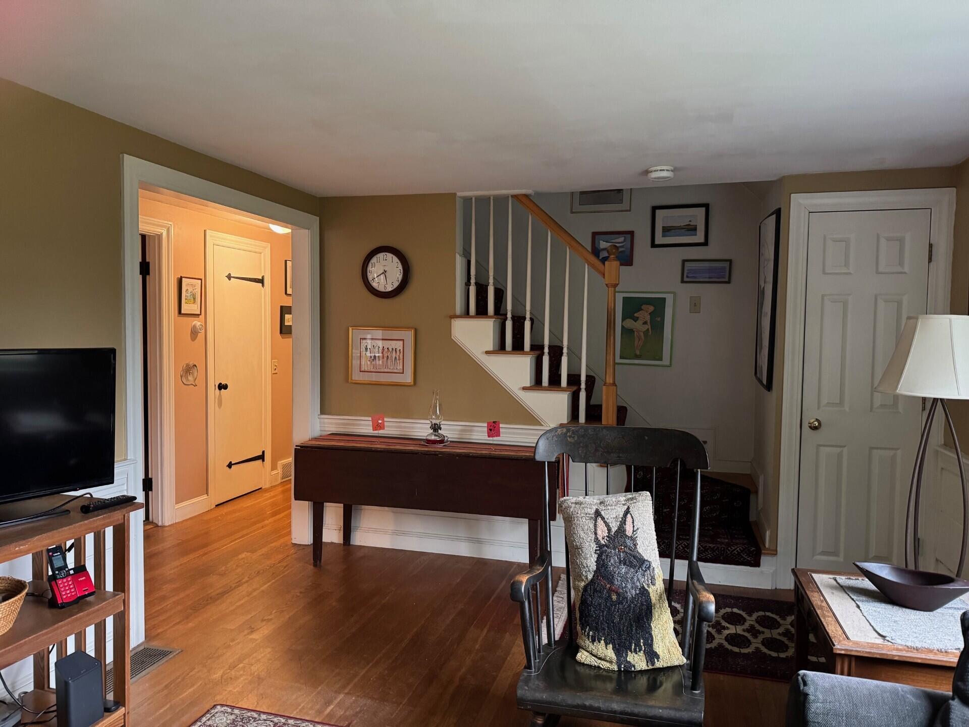 55 Monument View Road East Dennis, MA 02660 - Photo 6 of 40 a living room with furniture and a flat screen tv