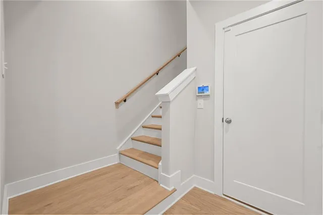 a view of entryway with stairs