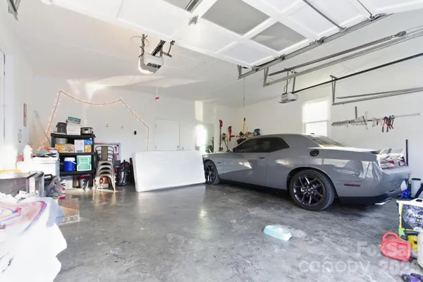 a view of a car garage
