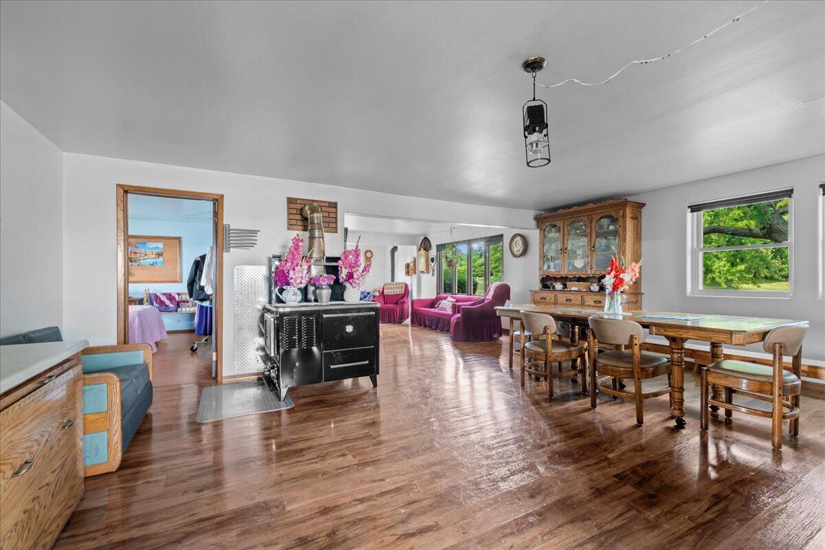 W1731 Kiel Road Elkhart Lake, WI 53020 - Photo 28 of 50 Dining room and living room