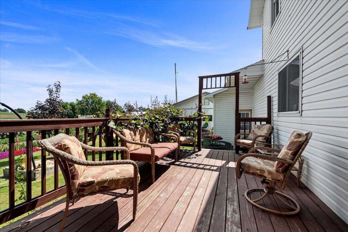 W1731 Kiel Road Elkhart Lake, WI 53020 - Photo 37 of 50 Deck off house