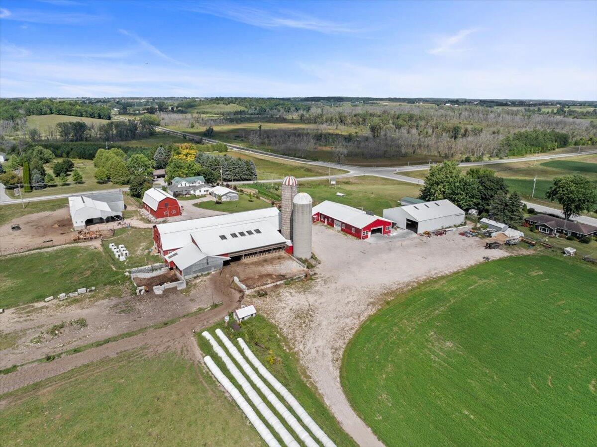 W1731 Kiel Road Elkhart Lake, WI 53020 - Photo 43 of 50 Drone view north east