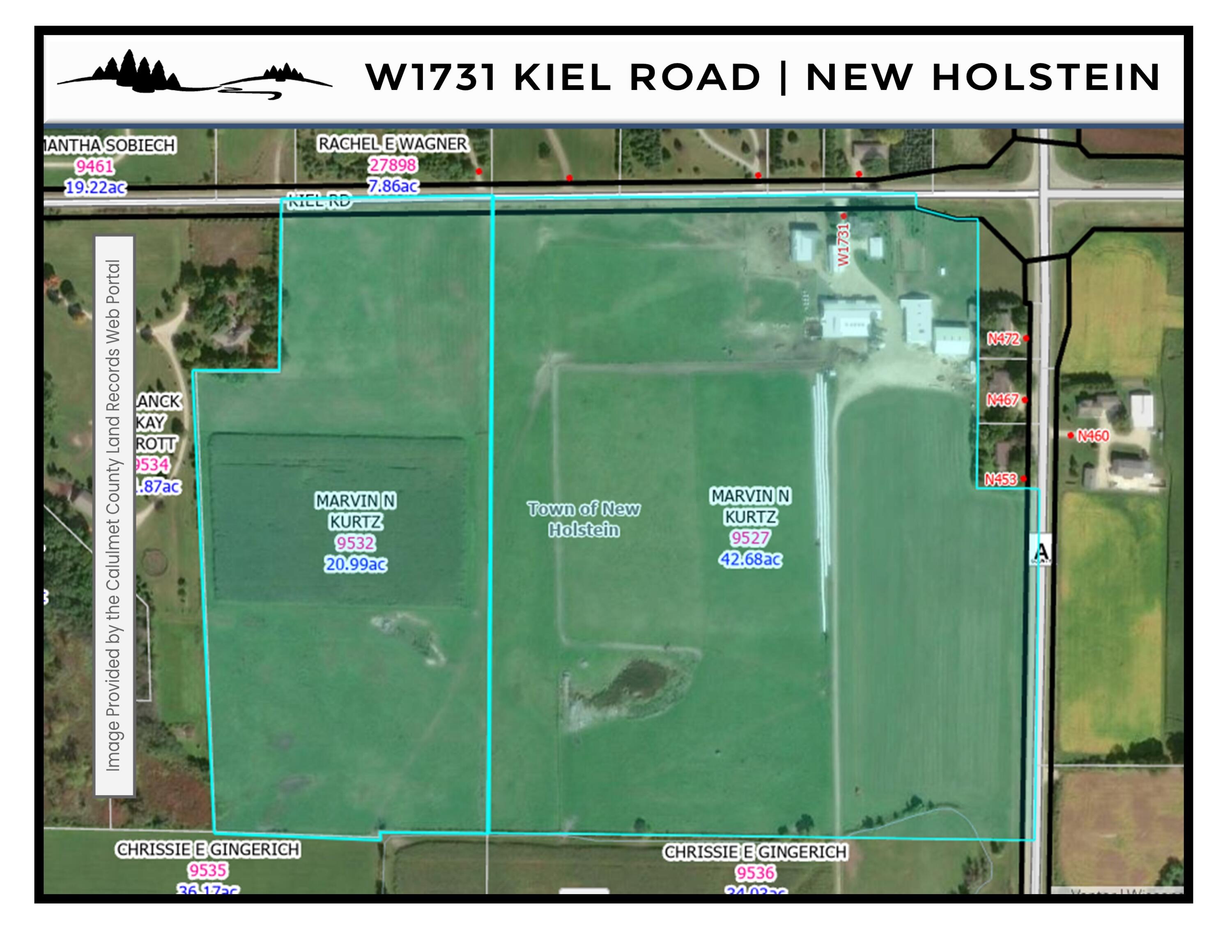 W1731 Kiel Road Elkhart Lake, WI 53020 - Photo 46 of 50 Parcel Map