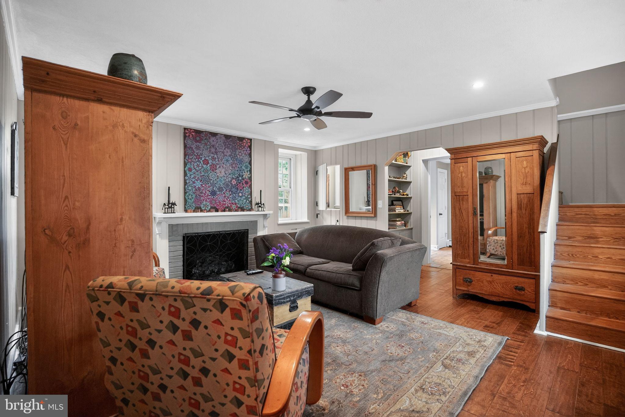 221 North Bent Road Wyncote, PA 19095 - Photo 18 of 42 Family room/den w/fireplace