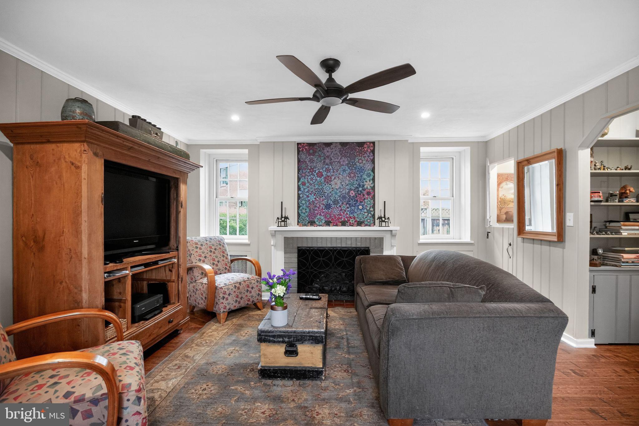 221 North Bent Road Wyncote, PA 19095 - Photo 19 of 42 Family room/den has a powder room