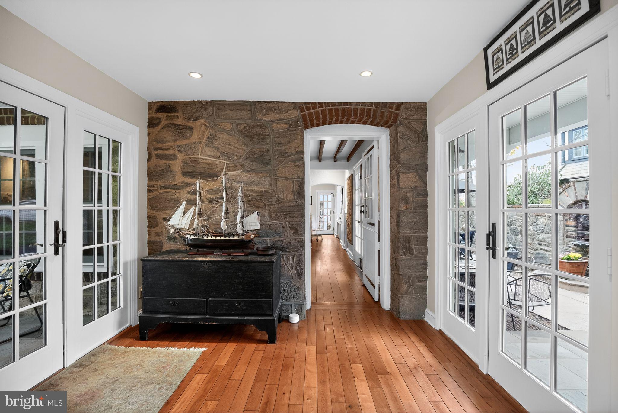 221 North Bent Road Wyncote, PA 19095 - Photo 3 of 42 Front to back foyer with hardwood floors