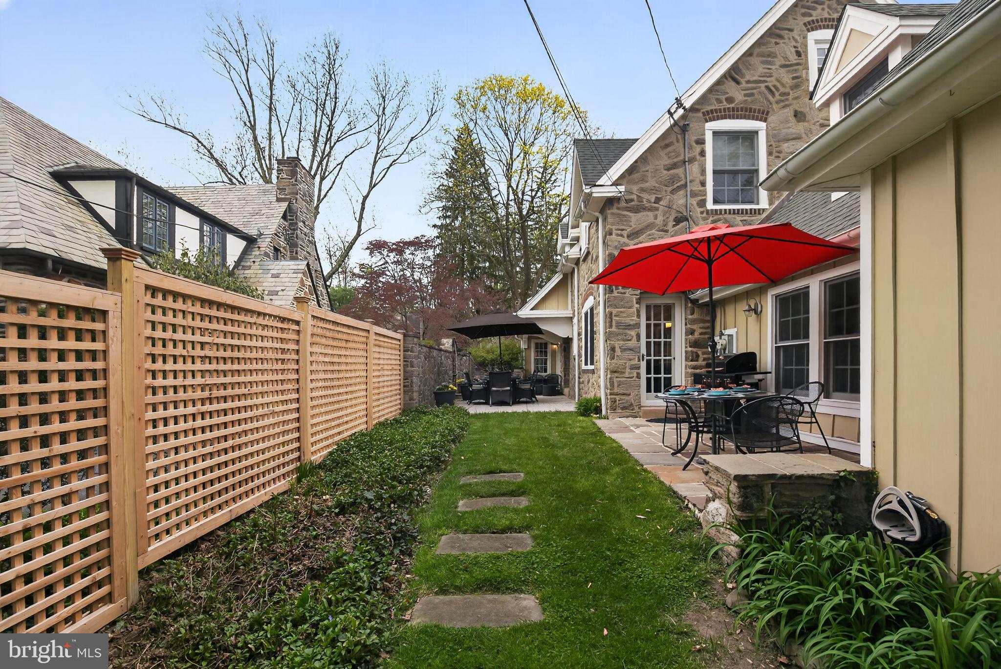 221 North Bent Road Wyncote, PA 19095 - Photo 34 of 42 Patio with Stepping Stones