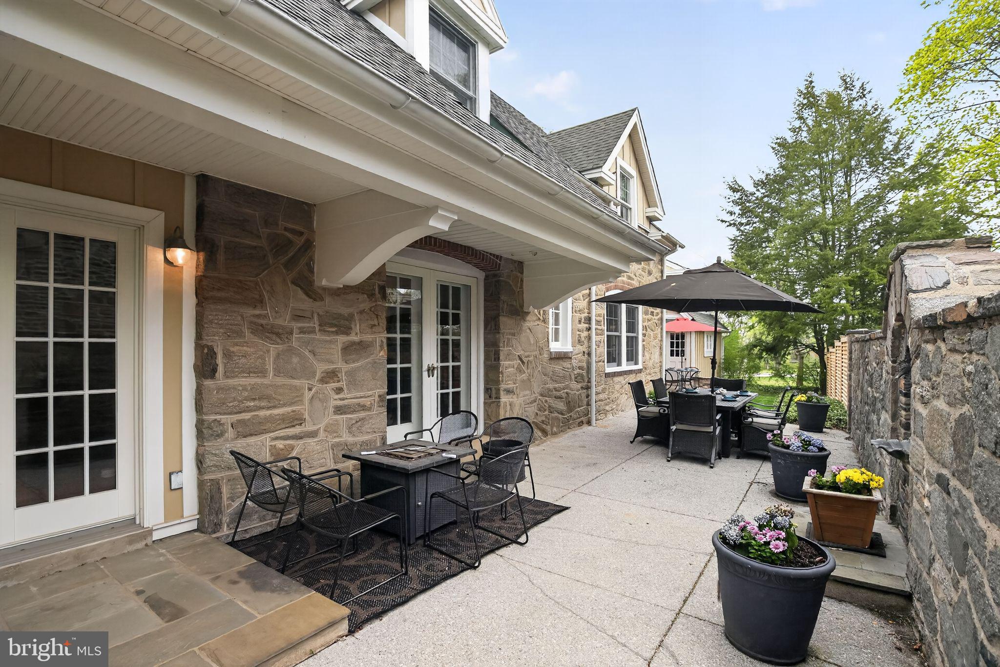221 North Bent Road Wyncote, PA 19095 - Photo 36 of 42 Patio off of dining room and foyer