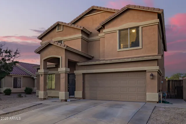 a front view of a house