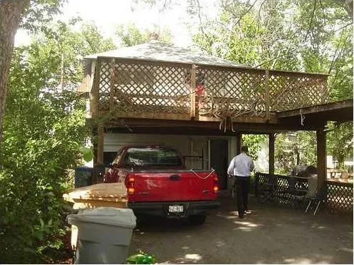 a view of outdoor space with seating