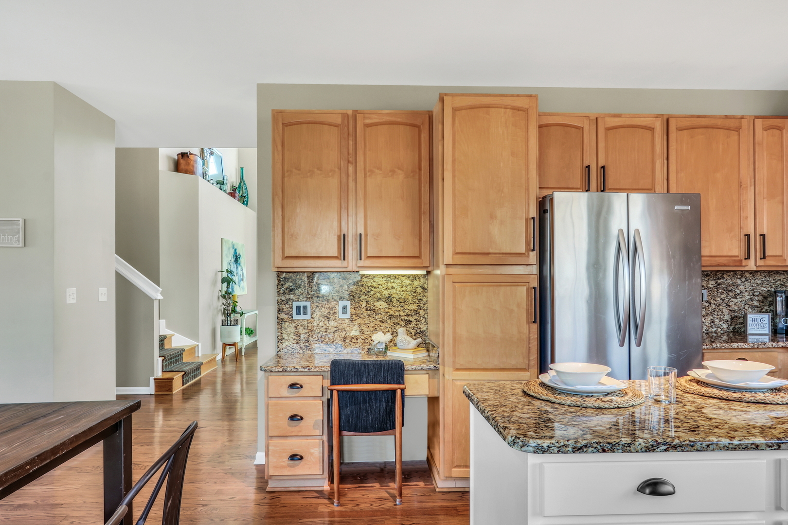 1135 Hadley Circle Gurnee, IL 60031 - Photo 14 of 60 a kitchen with stainless steel appliances granite countertop a refrigerator and a stove